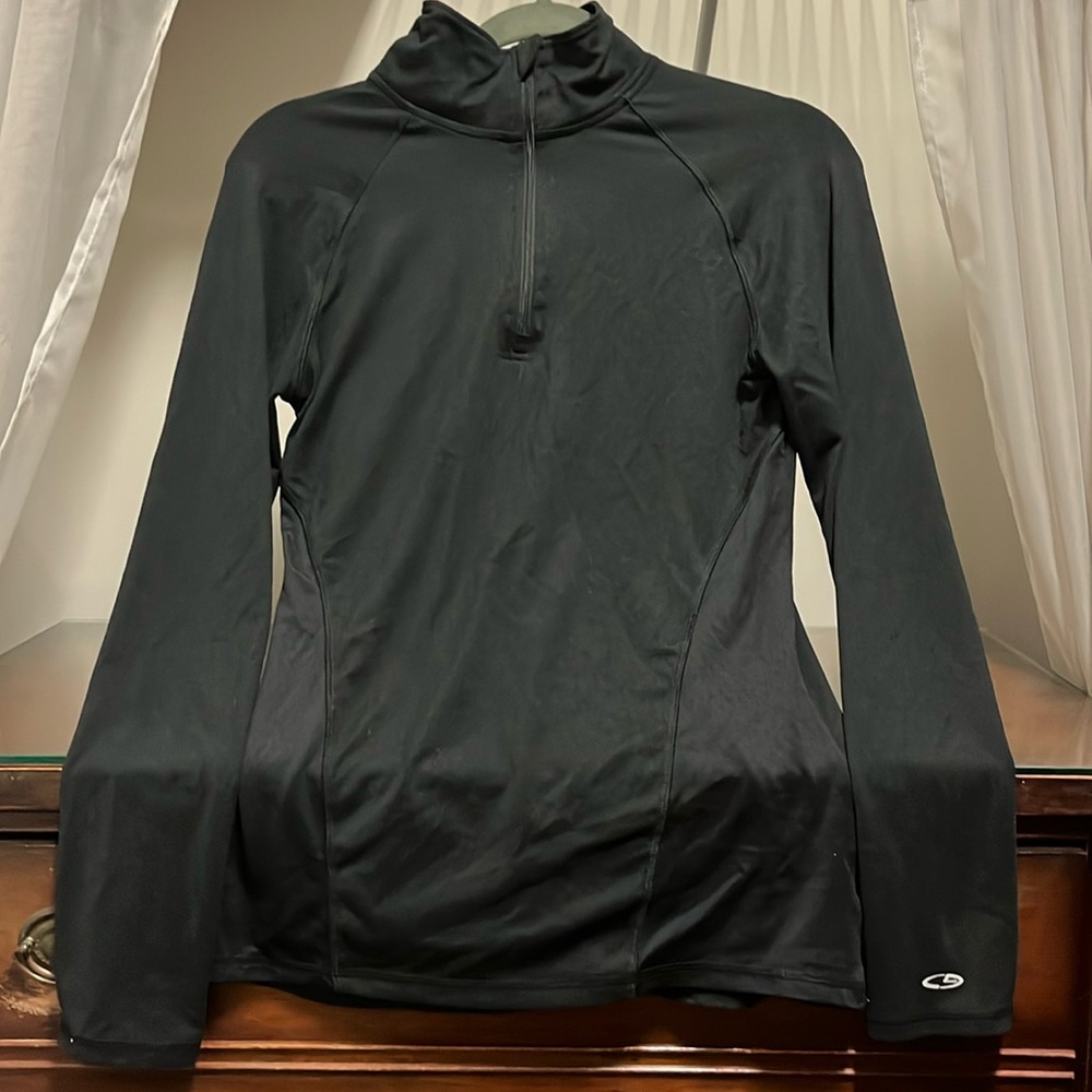 EUC Champion Women's Small Quarter Zip Up Athletic Athleisure Active Pullover